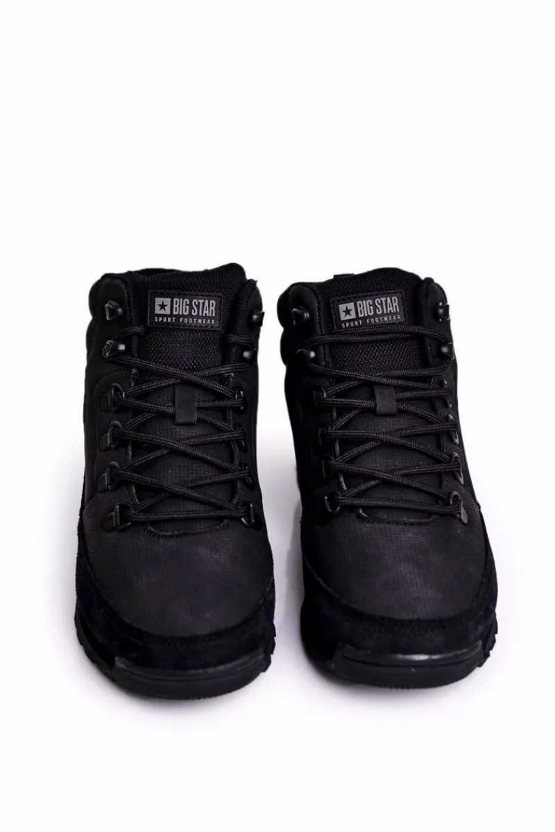 Trekkingowe Damskie>Big Star Shoes Damskie Buty Trekkingowe Big Star Czarne GG274615