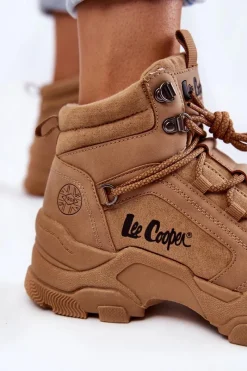 Online Damskie Buty Trekkingowe Trapery LCJ-22-31-1442 Brązowe Damskie Trekkingowe Damskie|Damskie Trapery