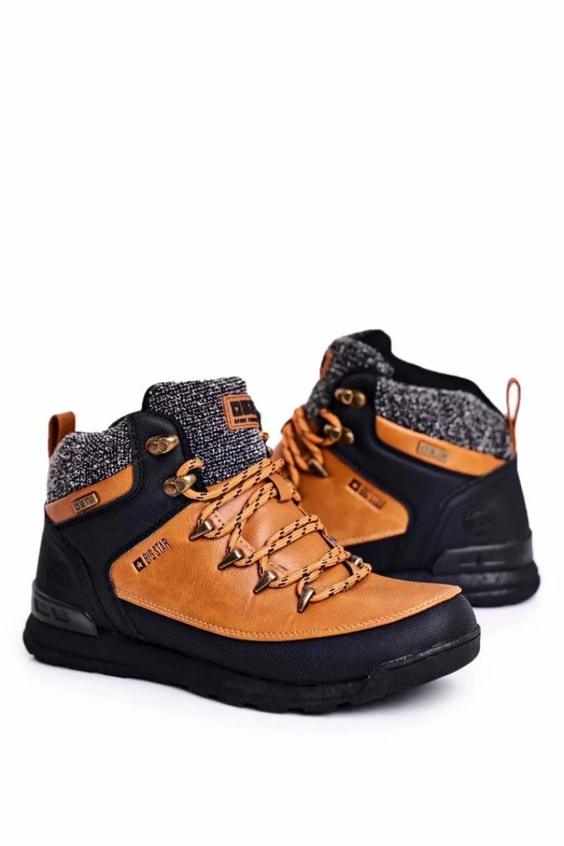 Sale Damskie Buty Trekkingowe Big Star Camel GG274619 Damskie Trekkingowe Damskie