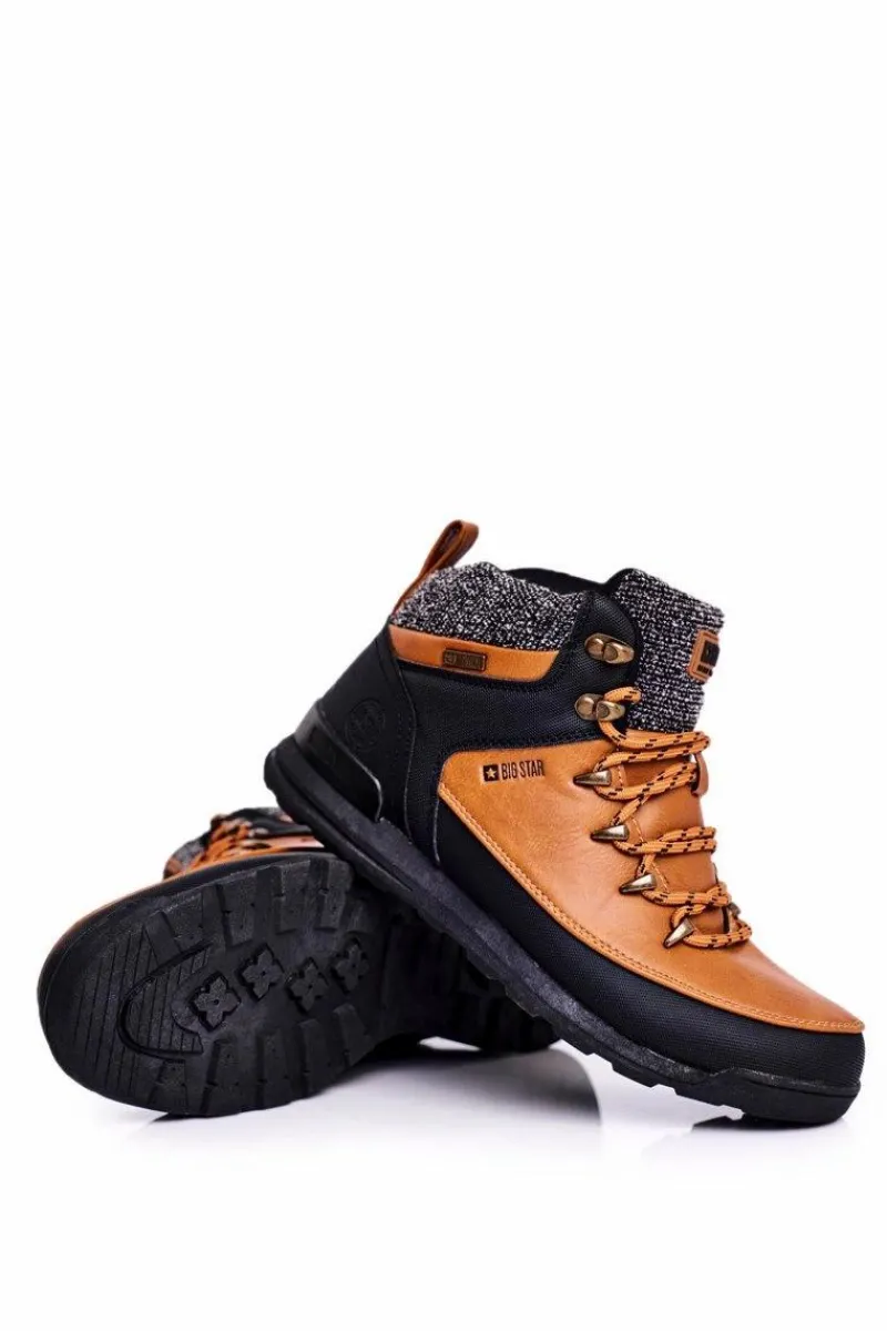 Sale Damskie Buty Trekkingowe Big Star Camel GG274619 Damskie Trekkingowe Damskie