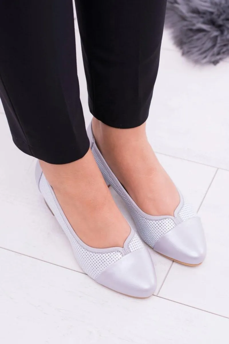 Clearance Damskie Czółenka Sergio Leone Szara Perła Hermida Damskie Czółenka Na Słupku