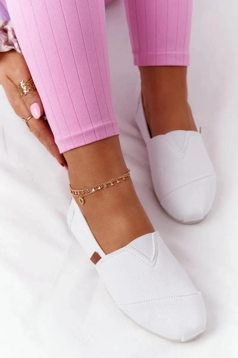 New Evento Damskie Espadryle Białe After Hours