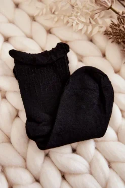 Skarpetki|Skarpetki>Just Play Damskie Gładkie Skarpety Z Falbanką 5-Pak Multikolor