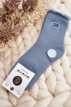 Skarpetki|Skarpetki>Aura.via Damskie Grube Skarpety e Niebieski