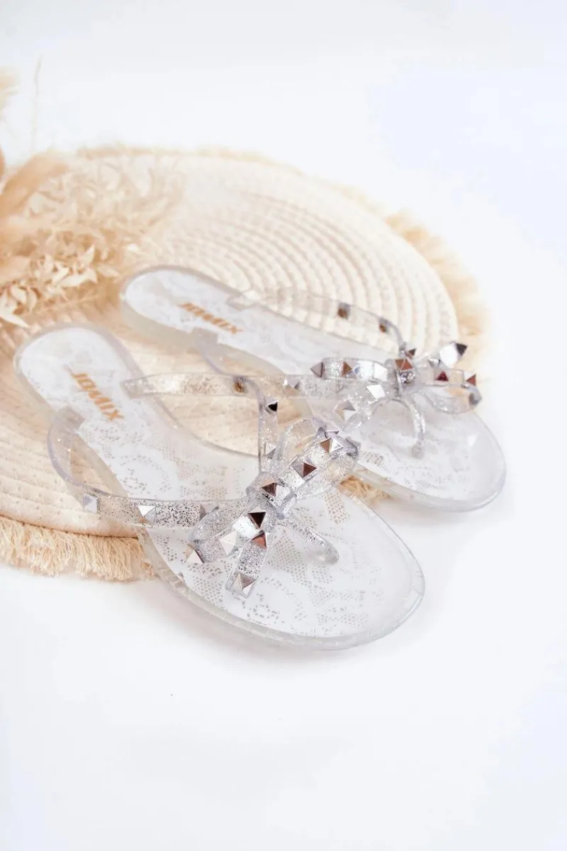 Klapki Damskie Japonki>Boto Damskie Gumowe Klapki Japonki Transparentne Monise