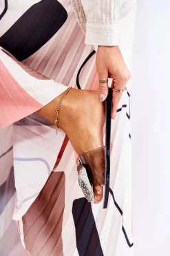 Best Damskie Gumowe Klapki Z Kokardą Czarno-Szare Meriden Damskie Klapki Damskie Klasyczne