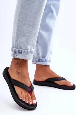 Klapki Damskie Japonki|Klapki Damskie Klasyczne></noscript>4F Damskie Japonki Klapki SS23FFLIF061-21S Czarno-Różowe