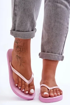 Discount Damskie Japonki Klapki SS23FFLIF064-56S Różowe Damskie Klapki Damskie Japonki|Klapki Damskie Klasyczne