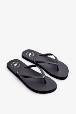 Klapki Damskie Japonki|Klapki Damskie Klasyczne>4F Damskie Japonki Klapki SS23FFLIF064-21S Czarne