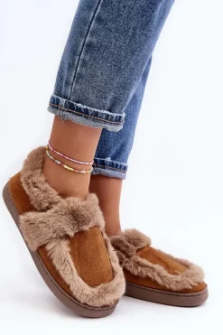Online Boto Damskie Kapcie Z Futerkiem Camel Sailey