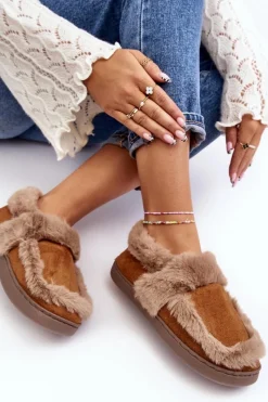 Online Boto Damskie Kapcie Z Futerkiem Camel Sailey