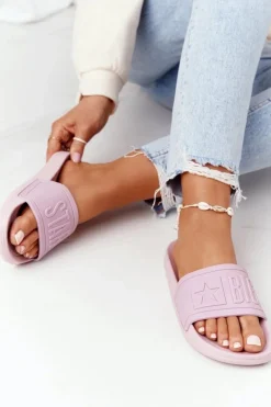 Best Damskie Klapki Big Star HH274A041 Pudrowy Róż Damskie Klapki Damskie Big Star|Klapki Damskie Klasyczne