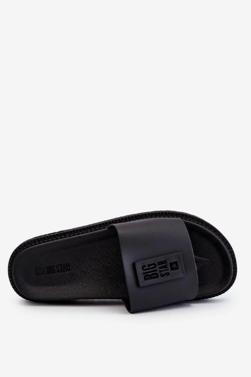 Klapki Sportowe|Klapki Damskie Big Star>Big Star Shoes Damskie Klapki Big Star LL274429 Czarne Czarny