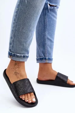 Best Cross Jeans Damskie Klapki FF2R4153C Czarne