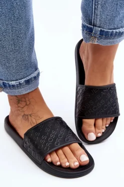 Best Cross Jeans Damskie Klapki FF2R4153C Czarne