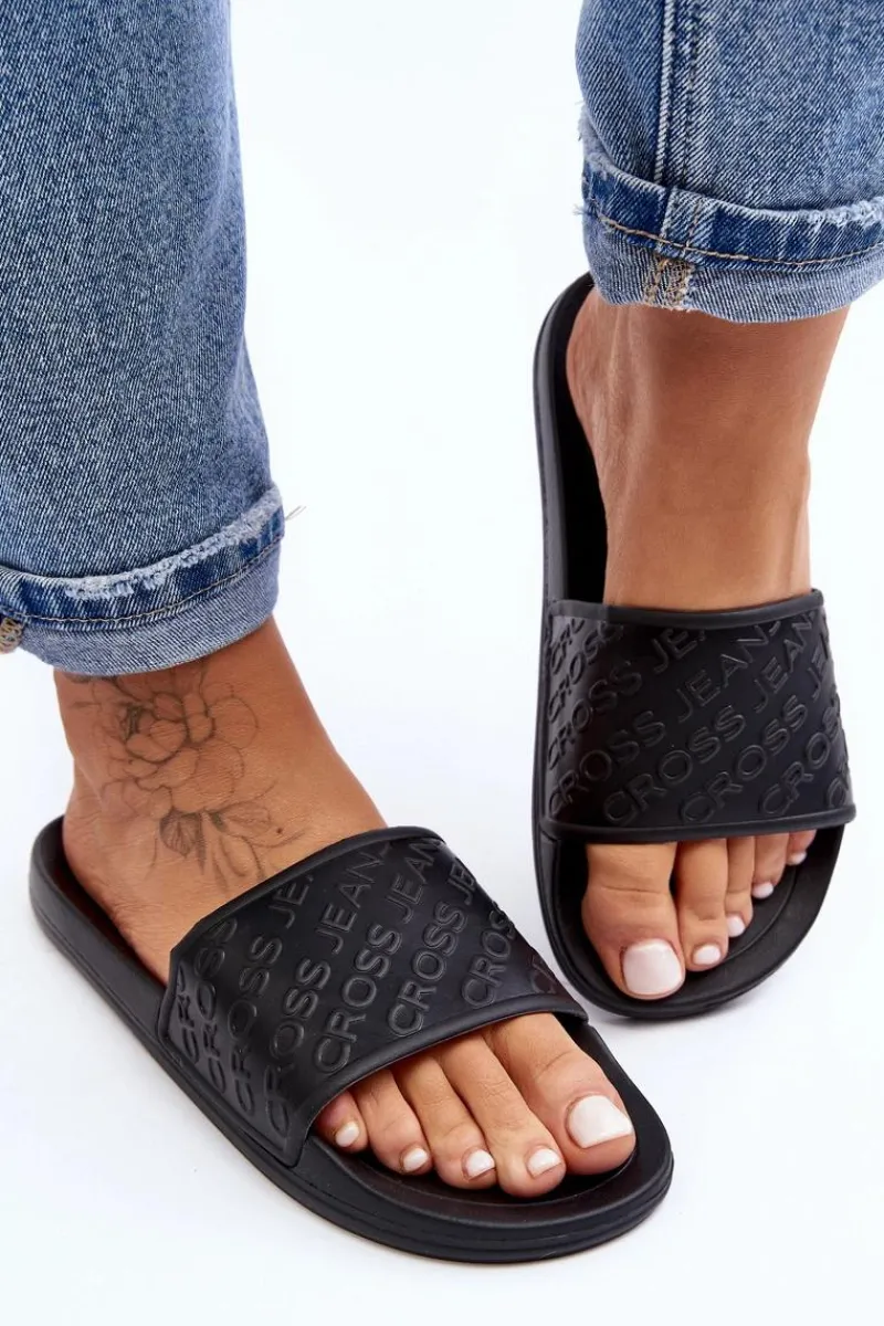 Best Cross Jeans Damskie Klapki FF2R4153C Czarne