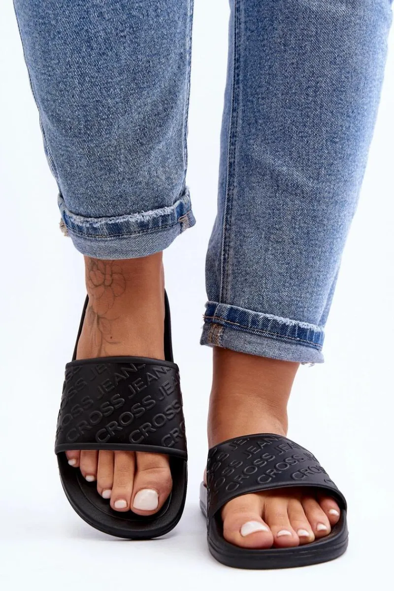 Best Cross Jeans Damskie Klapki FF2R4153C Czarne