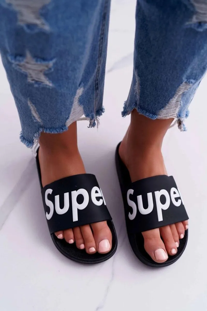 Sale Damskie Klapki Czarne Super Losaria Damskie Klapki Sportowe|Klapki Damskie Klasyczne