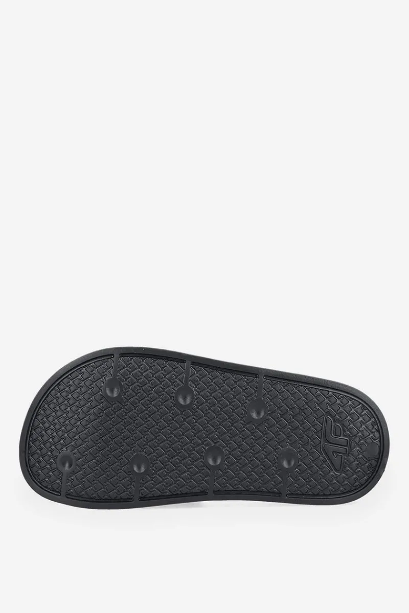 Klapki Sportowe|Klapki Damskie Klasyczne>4F Damskie Klapki MM00FFLIF044A-20S Czarne Czarny