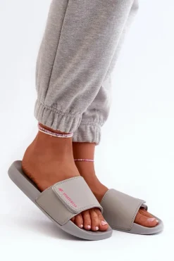 Klapki Sportowe|Klapki Damskie Klasyczne>4F Damskie Klapki MM00FFLIF031A-25S Szare
