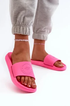 Klapki Sportowe|Klapki Damskie Klasyczne>4F Damskie Klapki MM00FFLIF045-53S Fuksja Różowy