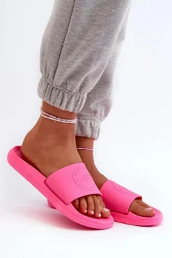 Klapki Sportowe|Klapki Damskie Klasyczne>4F Damskie Klapki MM00FFLIF045-53S Fuksja Różowy