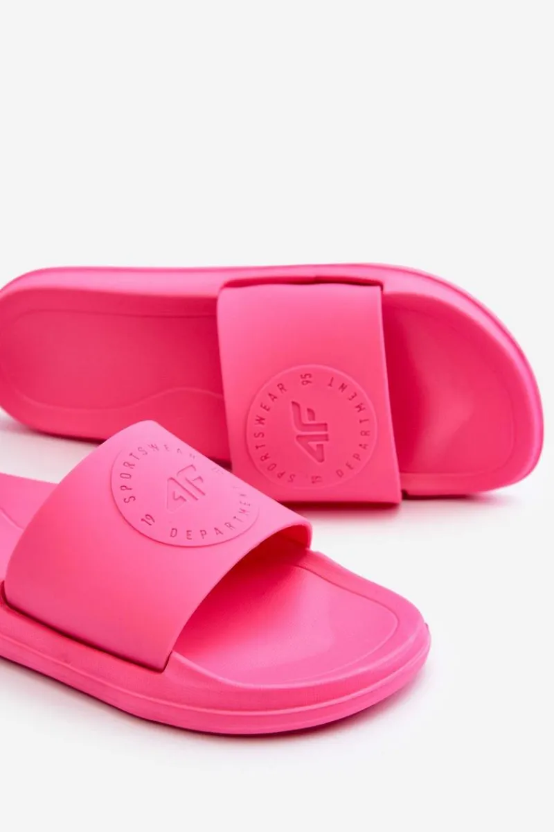 Klapki Sportowe|Klapki Damskie Klasyczne>4F Damskie Klapki MM00FFLIF045-53S Fuksja Różowy