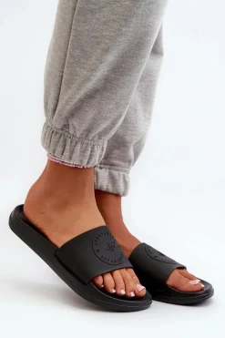 Best Damskie Klapki MM00FFLIF045-20S Czarne Damskie Klapki Sportowe|Klapki Damskie Klasyczne