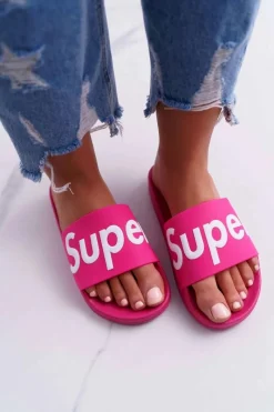 Klapki Sportowe|Klapki Damskie Klasyczne>Boto Damskie Klapki Fuksja Super Losaria