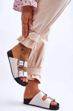 Klapki Sportowe|Klapki Damskie Klasyczne>ZAXY Damskie Klapki Gładkie HH285159 Białe