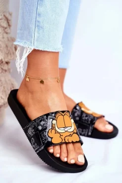 Klapki Sportowe|Klapki Damskie Klasyczne>ZAXY Damskie Klapki Garfield Czarne FF285073