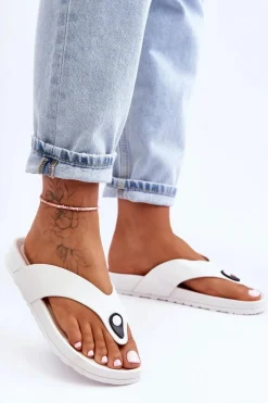 New Damskie Klapki Japonki Na Platformie Białe Bellitta Damskie Klapki Damskie Japonki|Klapki Na Platformie