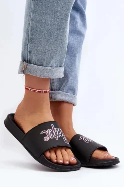 Discount Lee Cooper Damskie Klapki LCW-24-42-2482L Czarne