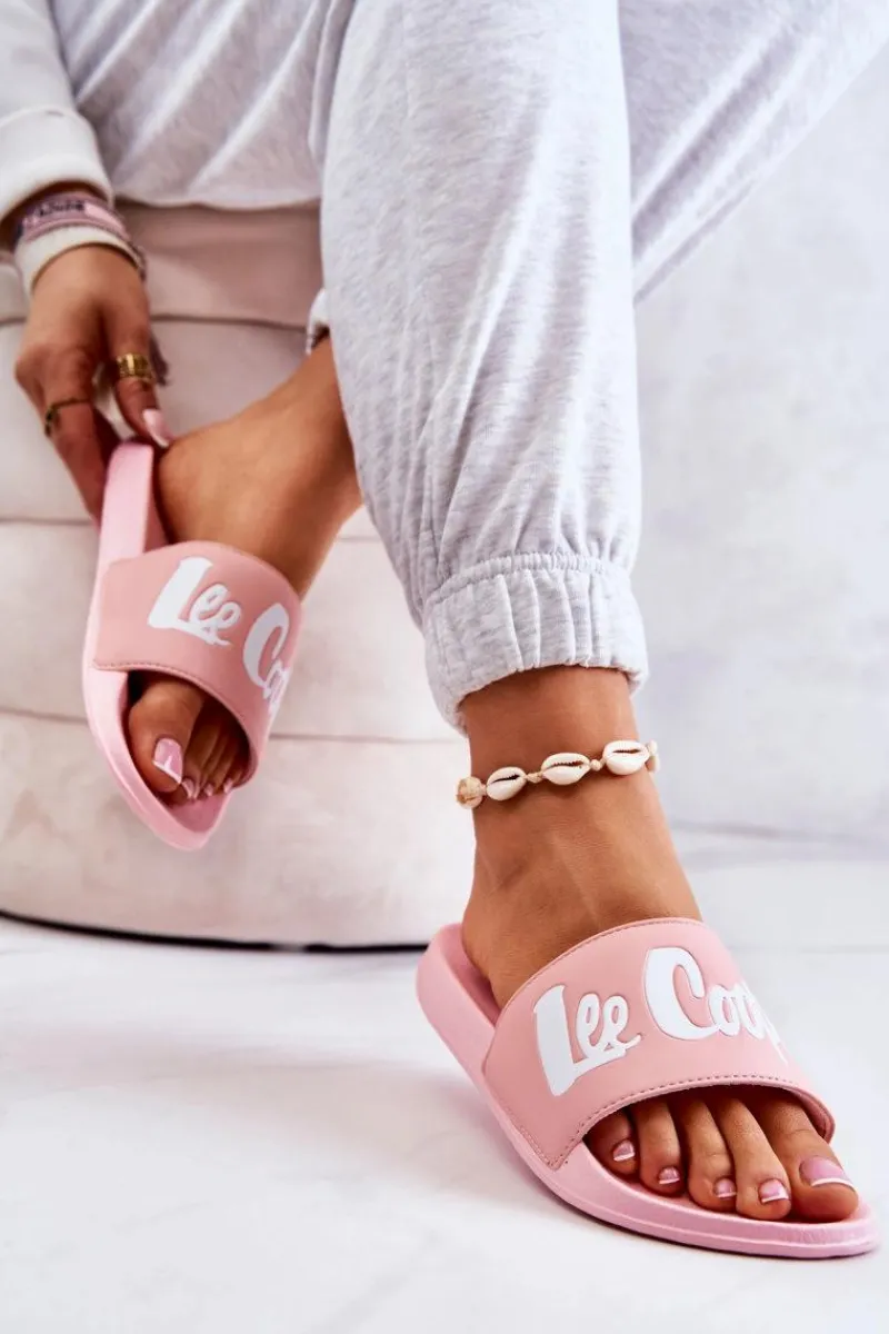 Best Damskie Klapki LCW-22-42-0998 Różowe Damskie Klapki Damskie Klasyczne