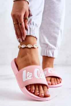 Best Damskie Klapki LCW-22-42-0998 Różowe Damskie Klapki Damskie Klasyczne