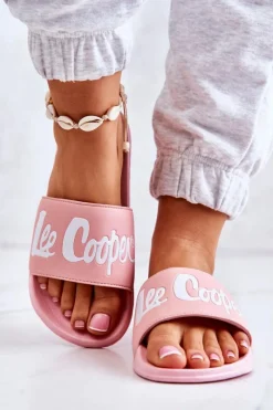 Best Damskie Klapki LCW-22-42-0998 Różowe Damskie Klapki Damskie Klasyczne