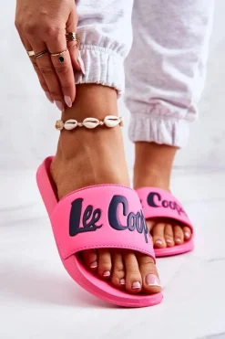 Best Lee Cooper Damskie Klapki LCW-22-42-1000 Neonowy Róż