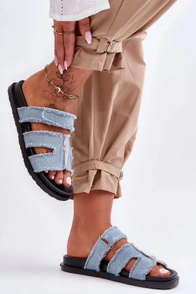 Clearance Damskie Klapki Materiałowe Na Rzep e Lamirose Damskie Klapki Na Platformie|Klapki Damskie Klasyczne