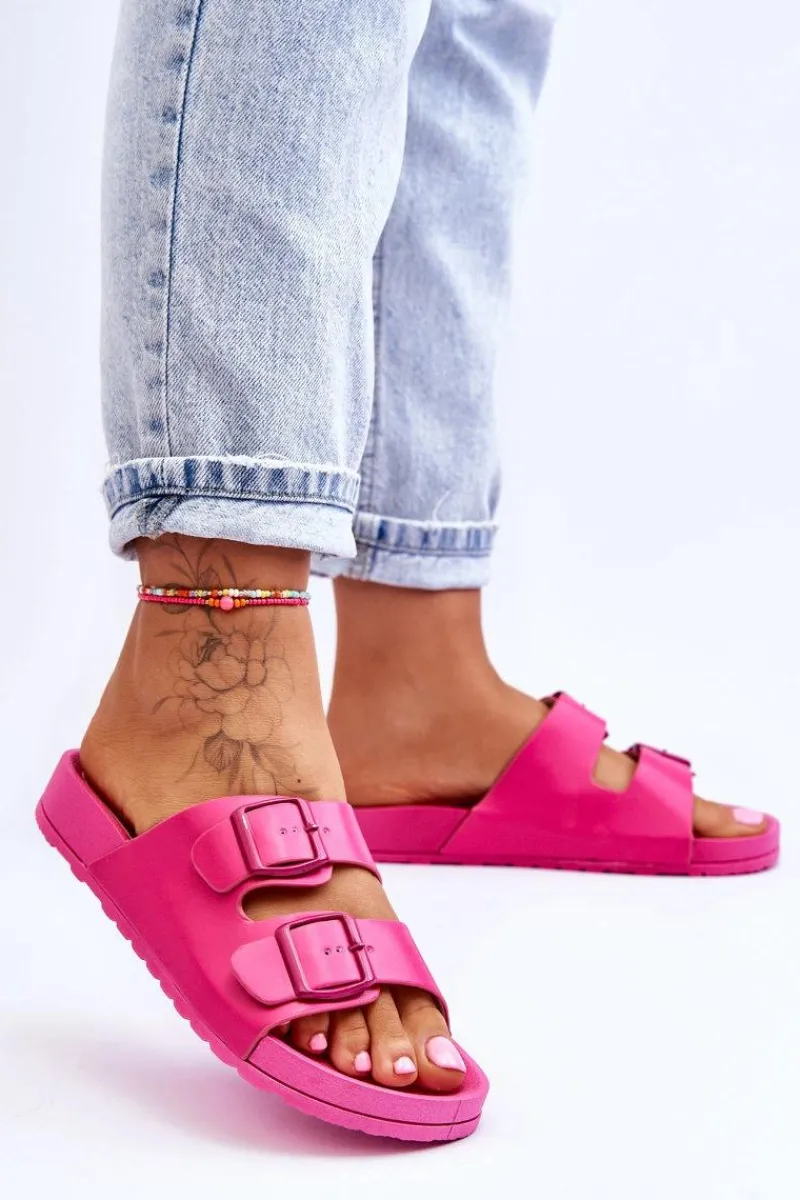 New Boto Damskie Klapki Na Platformie Fuksja Vertigo