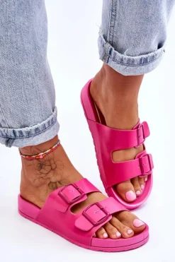 New Boto Damskie Klapki Na Platformie Fuksja Vertigo