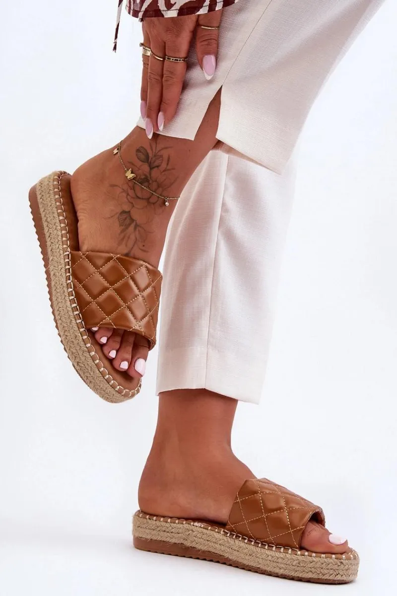 New Boto Damskie Klapki Na Platformie Camel Lullaby