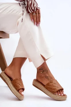 New Boto Damskie Klapki Na Platformie Camel Lullaby