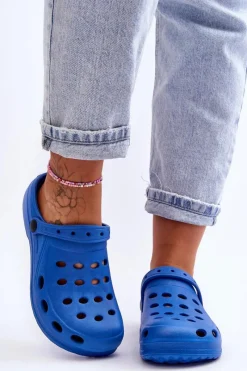 Discount Boto Damskie Klapki e Piankowe EVA Niebieski