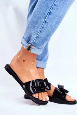 New ZAXY Damskie Klapki Pachnące Gumowe Czarne FF285014