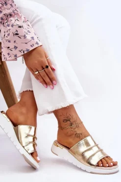 Klapki Na Koturnie|Klapki Damskie Klasyczne><noscript><img width=