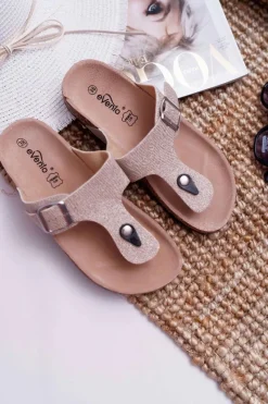 Hot Damskie Klapki Złote Japonki Baisan Damskie Klapki Damskie Japonki