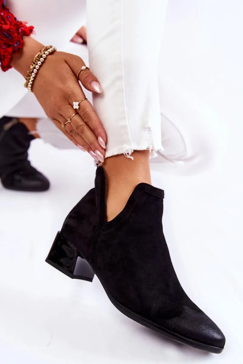 Clearance Damskie Klasyczne Botki Na Suwak Czarne Ellene Damskie Czarne Botki|Brązowe I Beżowe Botki