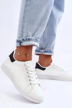 Buty Sportowe Na Platformie|Sneakersy Damskie></noscript>Boto Damskie Klasyczne Buty Sportowe Biało-Czarne Corrine