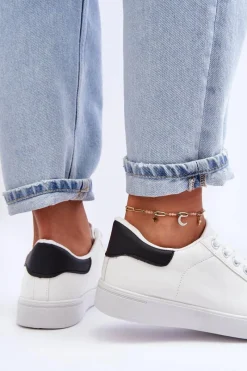 Buty Sportowe Na Platformie|Sneakersy Damskie></noscript>Boto Damskie Klasyczne Buty Sportowe Biało-Czarne Corrine