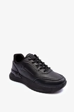 Sale Big Star Shoes Damskie Klasyczne Buty Sportowe Big Star MM274223 Czarne